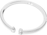 Bracelet Jewelry Collection, Rhodium Tone Finish, Clear Crystals - Image 2
