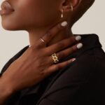 Gold Rings for Women, 14K Gold Plated Adjustable Statement Irregular Geometric Diamond Twisted Open Stackable Band Chunky Finger Rings Dainty Cubic Zirconia Jewelry Gifts - Image 2